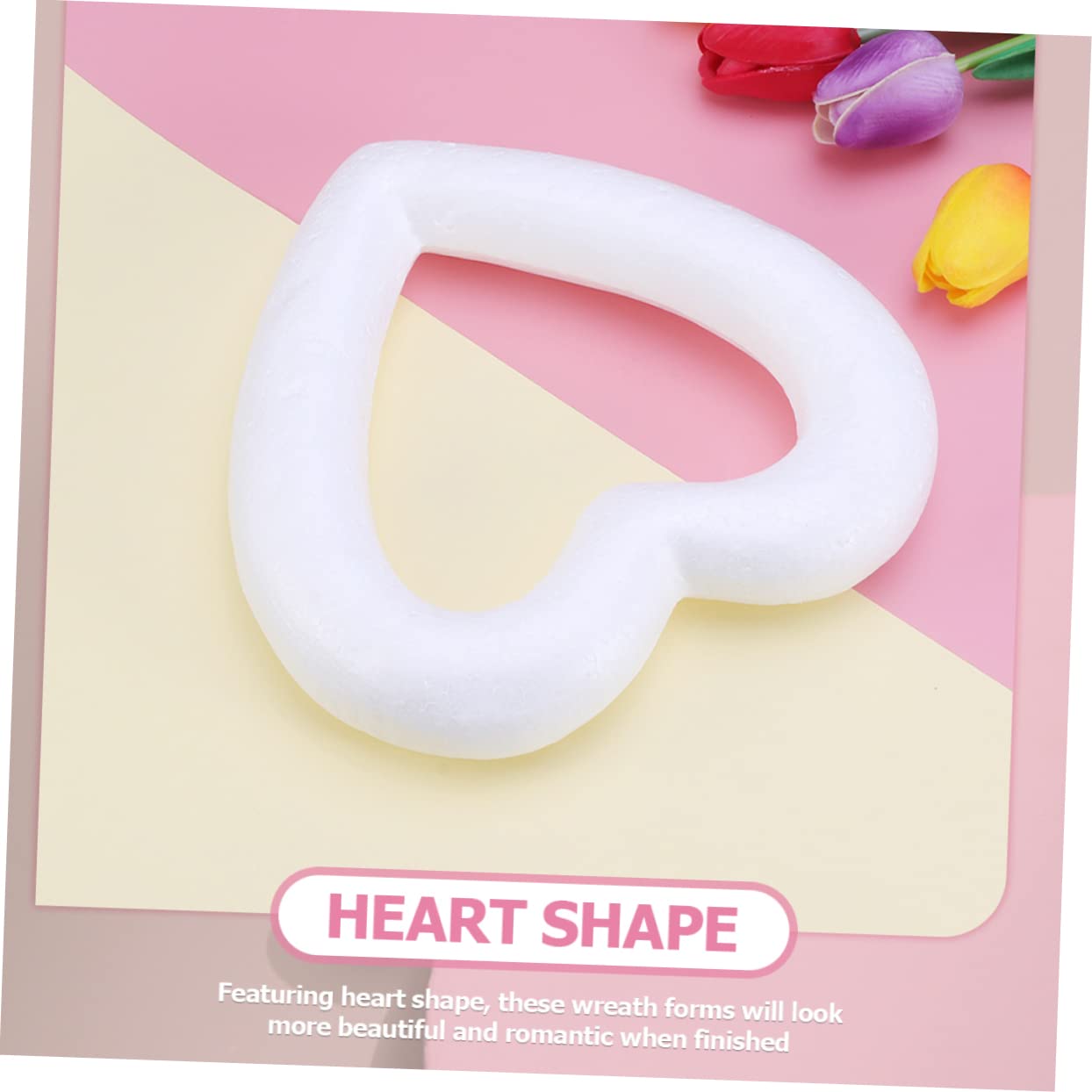 Cabilock 3 Set di Kit per Realizzare Ghirlande in Schiuma A Forma di Cuore per Decorazioni per La Casa Personalizzate Adatte per Progetti Fai da Te 18 Pezzi*3