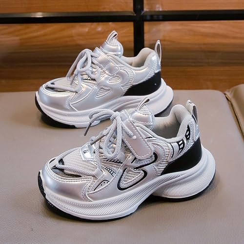 Children's Sports Shoes-Boys Girls Sports Tennis Shoes Lightweight Breathable Running Shoes Outdoor Non-Slip Training Shoes3