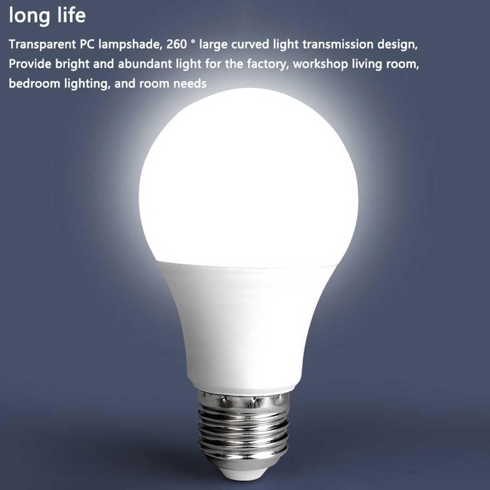 Paquete de 10 Bombillas LED de Aluminio, 18 W, 6500 K, Blanco frío, 1800 lúmenes, no Regulable, ángulo de Haz de 260°, Base estándar E27, eficiencia energética para iluminación de Dormitorio