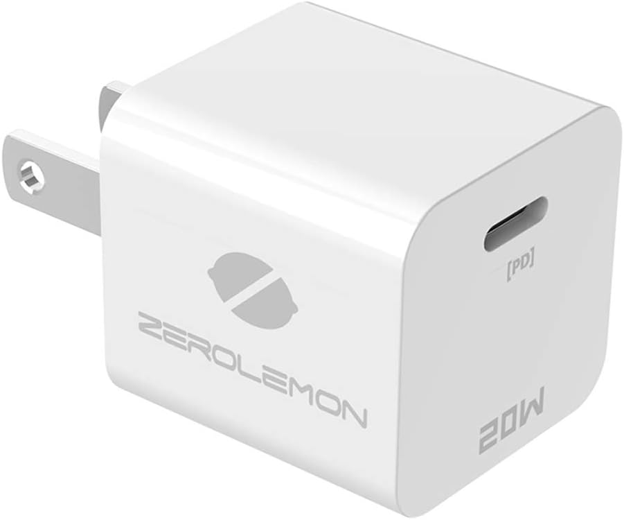 20W iPhone 12 Fast Charger Block, ZEROLEMON Mini USB C PD Power Adapter with PD 3.0 & QC 3.0 for iPhone 13 Mini/ 13 Pro/13 Pro Max, iPhone 12/12 Pro/12 Pro Max, iPhone Xs Max and More