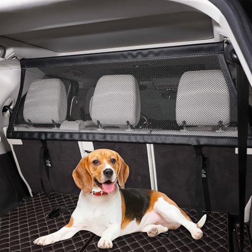Rede de retenção para animais de estimação, cerca de carro, divisória de banco traseiro, portão de v