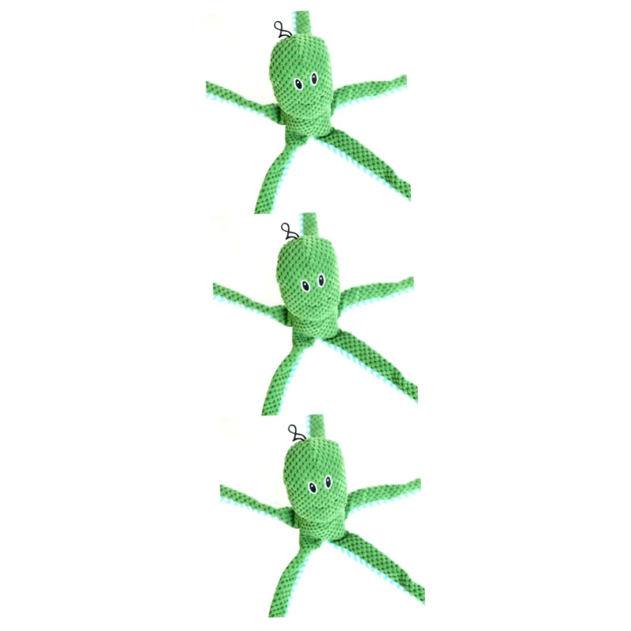 YARNOW Lot De 3 Jouets Couineurs Amusants pour Chien Pieuvre en Peluche Fournitures Interactives pour Animaux De Compagnie Jouet À Mâcher Doux pour Chiens