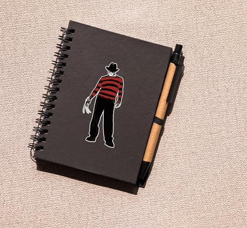 Image of Elektroplate Freddy Krueger Dynamic Car Decal Set of 2 | Officially Licensed Nightmare on Elm Street, Weatherproof Automotive Grade Vinyl Sticker for Water Bottle, Laptop & More