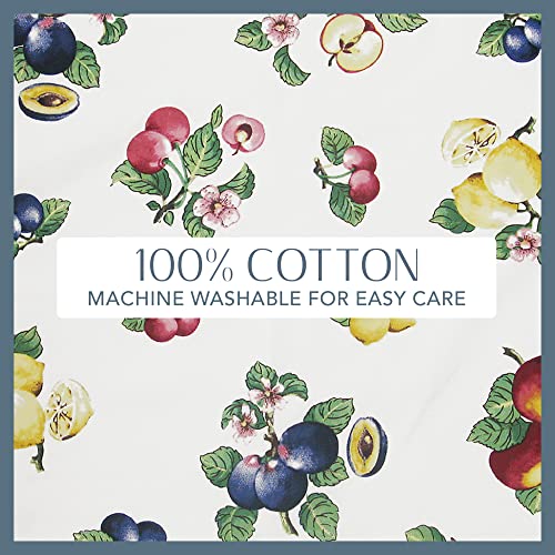 Elrene Home Fashions French Garden Cotton Fabric Tablecloth, 68"X96", Multi #TOP3