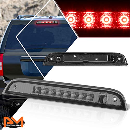 Compatible with Jeep Patriot 07-17 Full LED Third 3RD Tail Brake Light Rear Stop Lamp Smoked