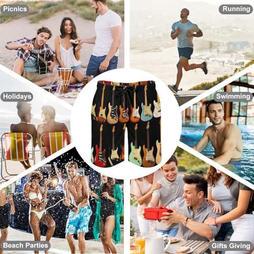 Men's Swim Trunks Yellow Brick Road Beach Shorts with Pockets Mesh Lining Swimwear Bathing Quick Suits 6