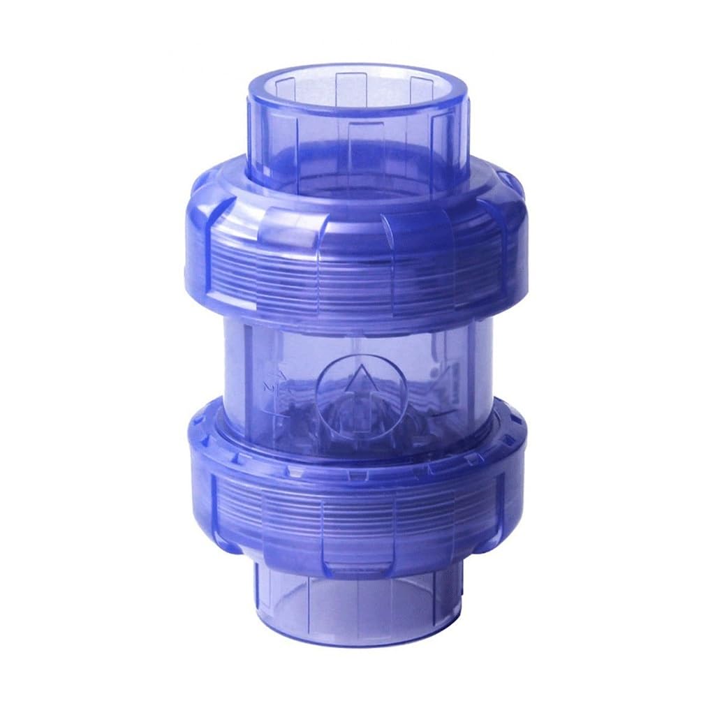 1pcs Trasparente PVC Valvola di Ritegno Non di Ritorno A Un Modo UPVC Raccordi for Tubi, for L'irrigazione del Giardino Acquario di Pesce(40MM)
