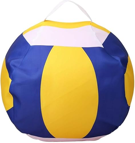 LMYOVE Funda para puf de almacenamiento de animales de peluche (sin relleno, funda para silla de puf de voleibol para niños, para almacenamiento,