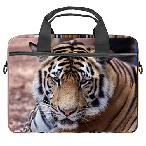 Housse bandoulière ordinateur portable 13.3-14.5 pouces tigre asiatique sacoche PC portable