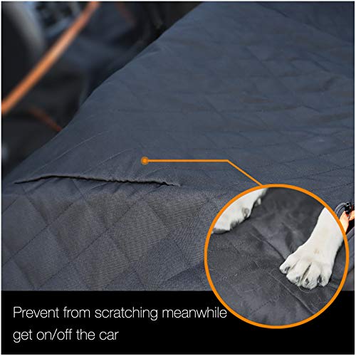 iBuddy Dog Seat Cover for Pickup Trucks, 900D Heavy Duty Truck Back Seat Cover for Dogs, Waterproof & Non-Slip Pet Car Seat Cover, Fits Ford F150 F250 Ram 1500 GMC Sierra Chevy Silverado Crew Cab - Thumbnail 6