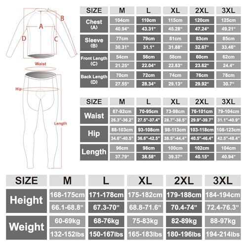 X-TIGER Ropa de Ciclismo de Invierno para Hombre con Pantalón Acolchado de Gel 5D Y Culotte con Tirantes Conjunto de Camiseta de Ciclismo - imagen 2