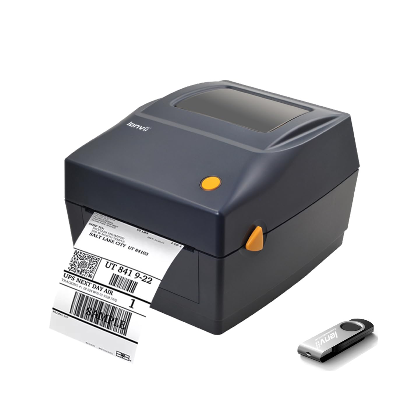LENVII Thermal Label Printer,4x6 Shipping Label Printer,Small Busines Direct Thermal Printer,Desktop Barcode Printer for with Amazon,FK, Shopify, Etsy, UPS, USPS, FedEx, DHL,Compatible Win & Mac (B0BQF2WYG5) Amazon Price History, Amazon Price Tracker