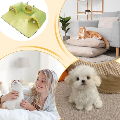 Tunnel pour animaux de compagnie et grand lit de jeu lavable pour petits chats - 5