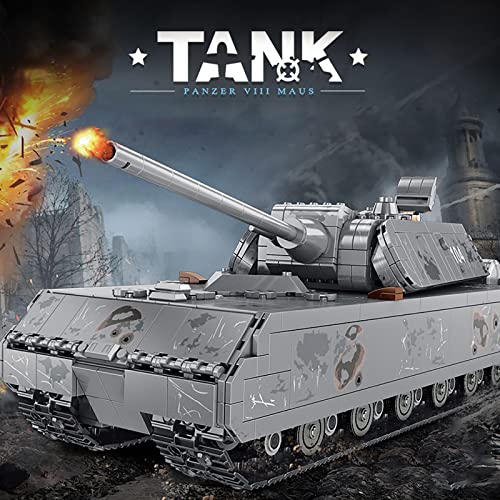 Panzer Bausteine Technik Modell, Tank Militär klemmbausteine Spielzeug Bausatz mit Figuren, Modular Buildings Kompatibel… – Bild 3