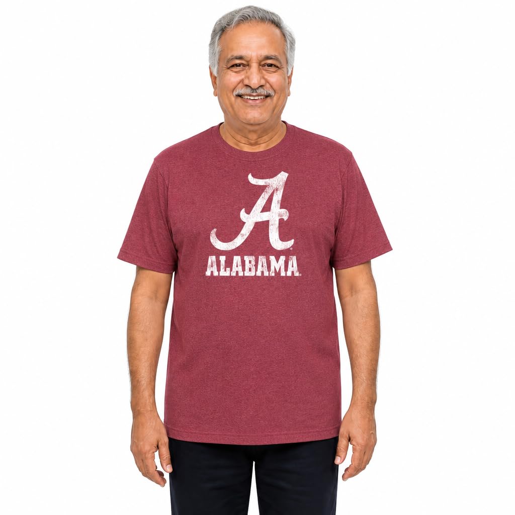 NCAA Heathered Logo T-Shirt - Officially Licensed - Men and Women
