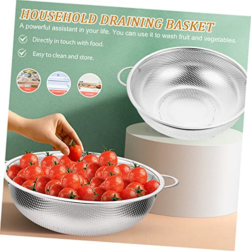 Colador plegable de acero inoxidable para cocina miniatura 7