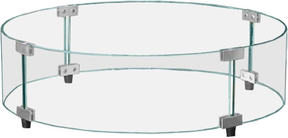 Firegear Tempered Glass Wind Guard (GWS-22R), Round, 22-inches