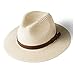 FURTALK Sombrero de Paja de ala Ancha Unisex para Hombres y Mujeres Sombrero de Paja Ajustable
