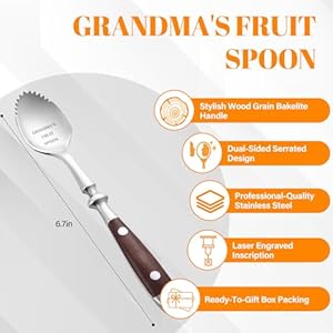 Giftsforgrandmagrandmasfruitspoonmothersdaygrandmagiftsbirthdaygiftsforgrandmotherpresentsforgrandparentsfromgrandkidsuniqueserratedgrapefruitspoonwithbakelitehandle Urban Country Home Decor Gifts for grandmagrandmas fruit spoonmothers day grandma giftsbirthday gifts for grandmotherpresents for grandparents from grandkidsunique serrated grapefruit spoon with bakelite handle urban country home decor