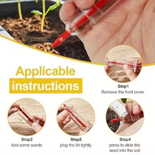 Kit de sembradora manual para jardinería de 7 piezas miniatura 5