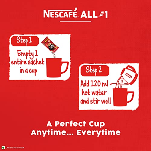 Image of Nescafe All in 1 | Instant Hot Coffee Premix - Just Add Hot Water | 160g (10 Sachets*16g) (Pack of 3)