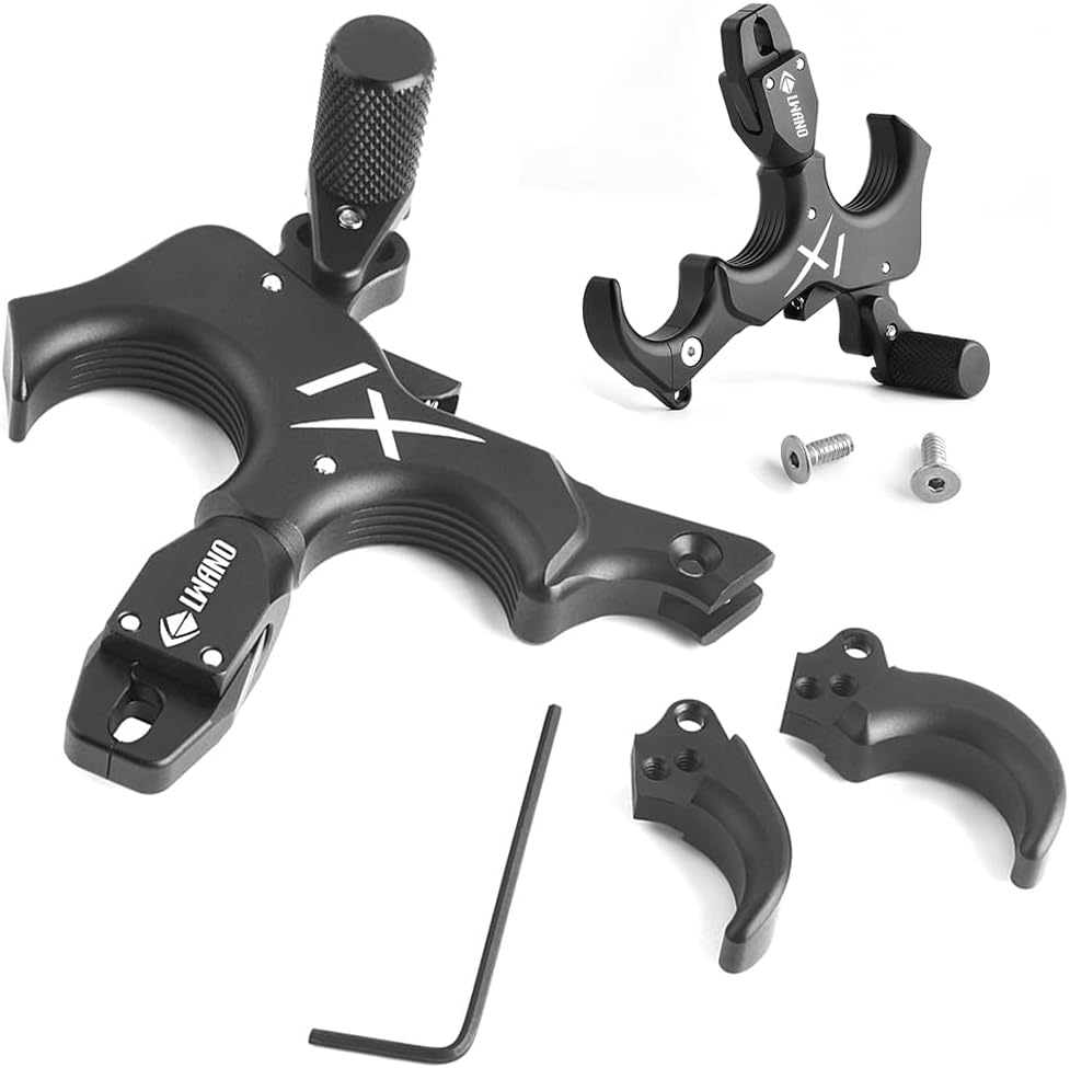 Compound Bow Release Aids 3/4 Finger LH/RH Switch Thumb Trigger Caliper Grip Archery Target Hunting Shooting Accessories