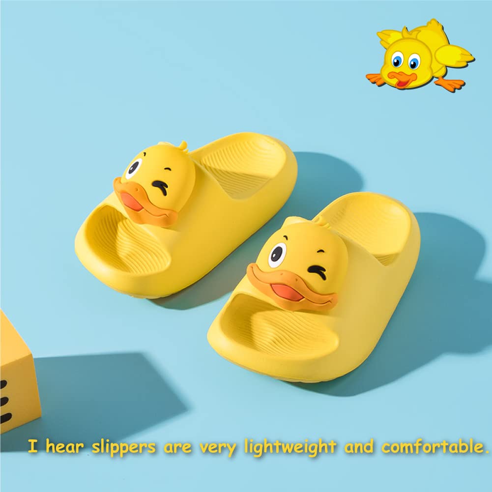 Chanclas de Playa Niña Niño Zapatos de Piscina Sandalias Ligero Antideslizante Pantuflas de Baño Ducha Unisex-niños Amarillo 762 21/22 (Tamaño de la Etiqueta 150mm)