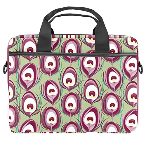 Sac à bandoulière ordinateur portable 13-14.5 pouces paon protège votre PC des chocs légers