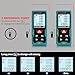 High Accuracy Laser Distance Meter 328ft/100m Kiprim LD100E Laser Measurement tool with Larger Backlit LCD,2 Bubble Levels,M/in/Ft Unit Switching and Pythagorean Mode for indoor or outdoor Use