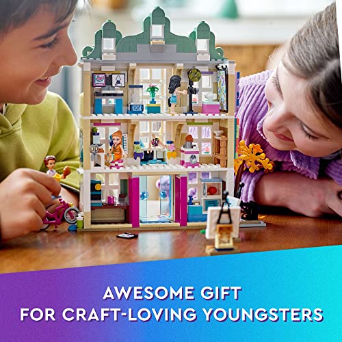 Lego Friends Emma's Art School House Set 41711, Creative Toy With 3 Mini-Dolls, Accessories And Dots Decor, Gift Idea For 8 Plus Year Old Kids, Girls & Boys #TOP5