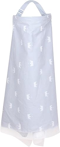 Privacy Nursing Blankets, Multipurpose and Breathable Stroller Cover - Discreet Breastfeeding Cover, 360 Degree Cotton Thin Apron, and Canopy