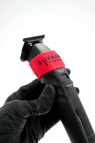 Miniatura 7 de Supreme Trimmer SGR50 - Pinzas de peluquero profesionales  5 agarres antideslizantes para recortar, recortar y afeitar, rojo