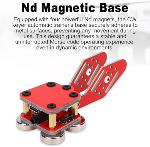 Yoidesu CW Keyer showing its double paddle design