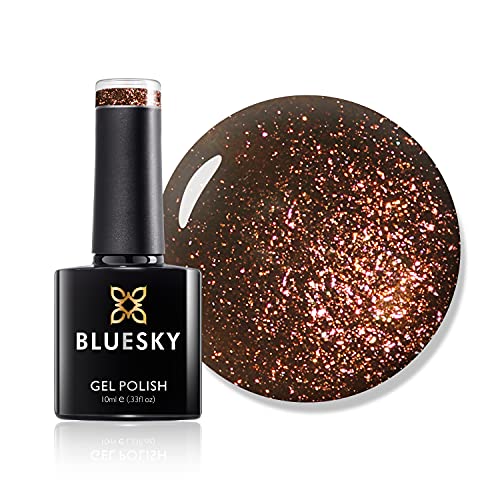 Bluesky UV LED Gel auflösbarer Nagellack - frosty chocolate, 1er Pack (1 x 10 ml)