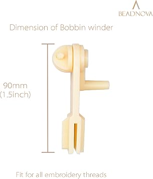BEADNOVA Floss Bobbin Winder Embroidery Thread Floss Winder for Cross Stitch Thread Embroidery Crafting Sewing DIY