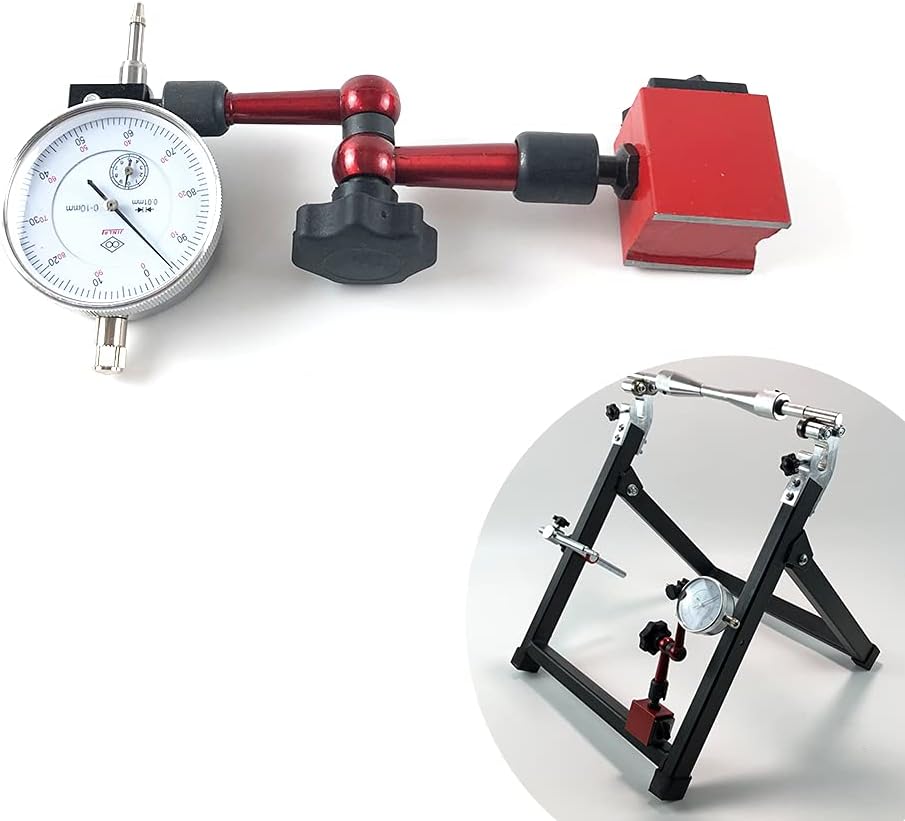 OUDIMO Dial Indicator Magnetic Holder Dial Gauge Universal Stand Table Scale Precision Measurement Tools for Equipment Calibration