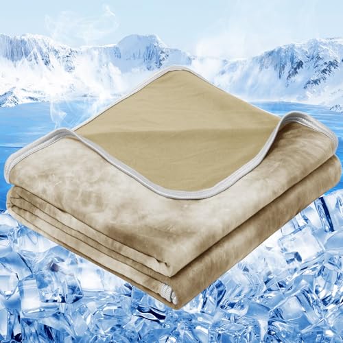 inhand Cooling Blanket Queen Size (90"x90"), Cooling Blankets for Hot