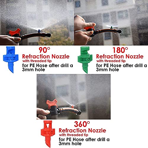 Image of Diy Crafts 11176 India 999 Micro Garden Lawn Water Spray Misting Nozzle Sprinkler Irrigation System, Multicolor, 50 Piece