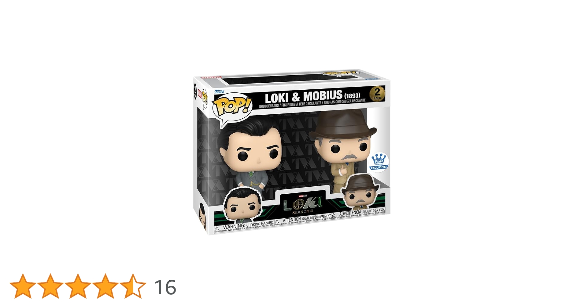 Funko Pop! Marvel: 1893 Loki & Mobius 2-Pack Shop Exclusive