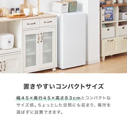 undefined simplus 冷凍庫 60L 左右開き 家庭用 小型 ノンフロン 前開き 業務用 スリム フリーザー SP-60LRFD1 (ゴールド, 60L) の商品画像 6