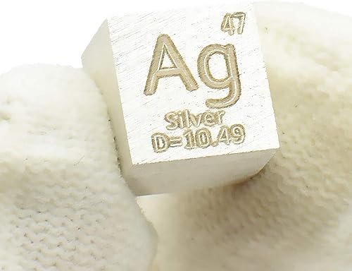 Miniatura 4 de Juego de cubos de elementos de 0.39 pulgadas de densidad de 0.394 in para recolección de mesas periódicas de hasta 99.99% de pureza (0.39 pulgadas,