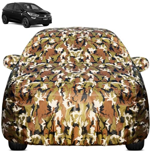 Image of Pivalo Car Body Cover for Tata Altroz All Model & Years (2020-2025) 100% Waterproof with Mirror Pockets, Triple Stitched Dustproof Heat Resistant UV Protection (Military /Jungle /Camouflage)