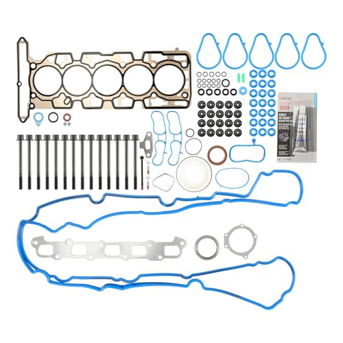 Image of KAX Engine Cylinder Head Gasket Set Compatible with Chevy Colorado 2007-2012 3.7L, GMC Canyon 2007-2012 3.7L, Hummer H3 2007-2010, H3T 2009-2010, i-370 2007-2008, Head Gasket Kit, OE# HS26390PT