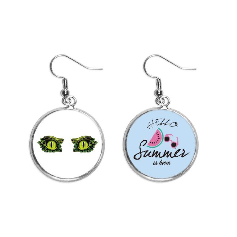Pendientes de sandía y monstruo divertido para lucir en la playa 5