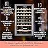 KLARSTEIN Cantinetta Vino, Cantinetta Vino Refrigerata a Zona Singola per Interno/Esterni, Frigo Bar, Cantina Vino con Vetrina, Mini Bar, Frigo Vino con Illuminazione LED, 4-18°C, 36 Bottiglie