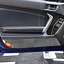 RRX Karbonfaser-Aufkleber-Set, Türverkleidung, Zierstreifen für den Innenbereich, Türrahmen, Türverkleidung, Dekoration für Subaru BRZ, Toyota 86 GT86 2017–2019 (schwarz)