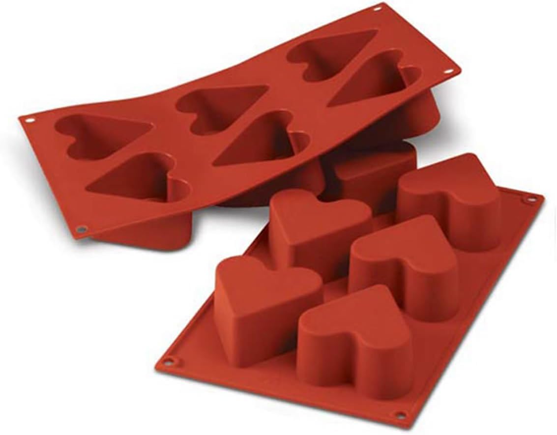 Silikomart Silicone Classic Collection Mold Shapes, Heart, Large