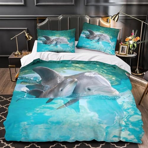 Funda Nordica Cama 90 Delfín Impresión