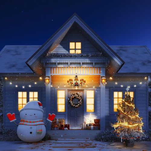 Image of Ehaho Porch Light with GFCI Outlet Aircraft Grade Aluminum Alloy-White 2PCS