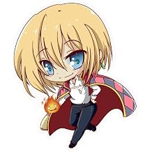 Howl Chibi Moving Castle Vinyl Decal Sticker UV & Water Proof Gift Laptop Car Bumper Window Tumbler Accessories 4"